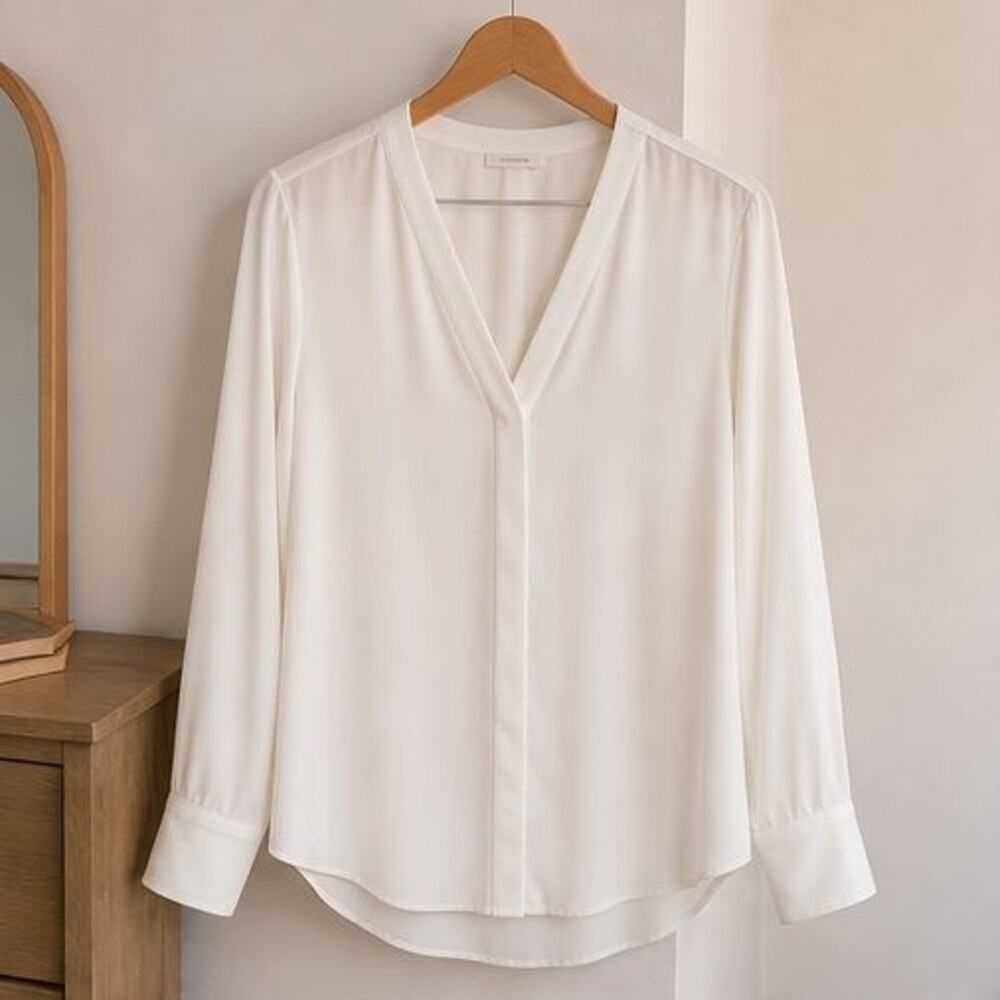 White Lace Trim Top